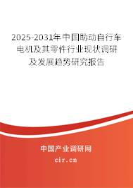 2025-2031年中國助動自行車電機及其零件行業現狀調研及發展趨勢研究報告
