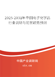 2025-2031年中國電子化學品行業調研與前景趨勢預測
