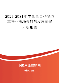 2025-2031年中國(guó)全自動(dòng)燃燒器行業(yè)市場(chǎng)調(diào)研與發(fā)展前景分析報(bào)告