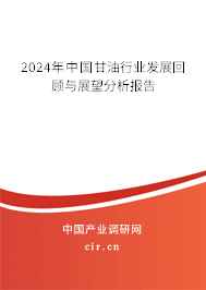 2024年中國甘油行業發展回顧與展望分析報告