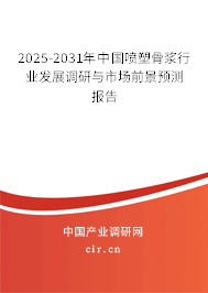 2025-2031年中國噴塑骨漿行業發展調研與市場前景預測報告