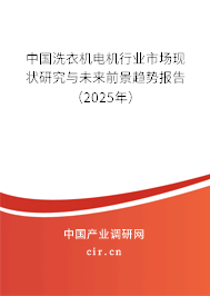 中國洗衣機電機行業(yè)市場現(xiàn)狀研究與未來前景趨勢報告（2025年）