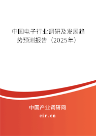 中國電子行業調研及發展趨勢預測報告（2025年）