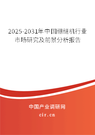 2025-2031年中國繃縫機行業市場研究及前景分析報告