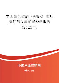 中國聚芳醚酮（PAEK）市場調研與發展前景預測報告（2025年）