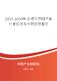 2025-2030年全球與中國汽車行業現狀及市場前景報告
