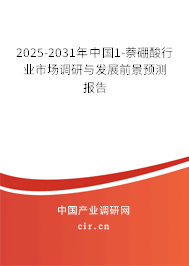 2025-2031年中國1-萘硼酸行業市場調研與發展前景預測報告