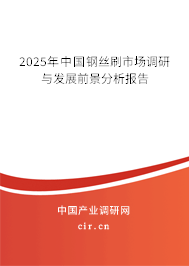 2024年中國鋼絲刷市場調(diào)研與發(fā)展前景分析報告