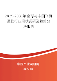 2025-2031年全球與中國飛機通信行業現狀調研及趨勢分析報告
