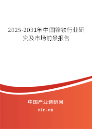 2025-2031年中國鎳鐵行業研究及市場前景報告
