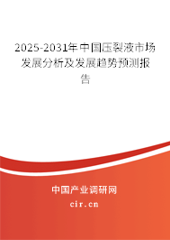 2024-2030年中國壓裂液市場發展分析及發展趨勢預測報告