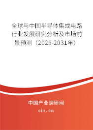 全球與中國半導體集成電路行業發展研究分析及市場前景預測（2025-2031年）