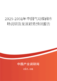 2024-2030年中國氣動蝶閥市場調研及發展趨勢預測報告