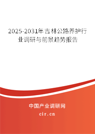 2025-2031年吉林公路養護行業調研與前景趨勢報告