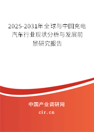 2025-2031年全球與中國充電汽車行業現狀分析與發展前景研究報告
