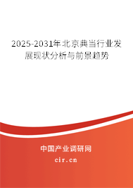2025-2031年北京典當行業發展現狀分析與前景趨勢