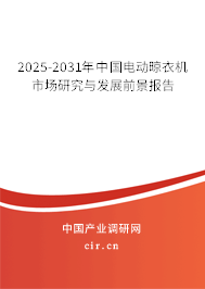 2025-2031年中國電動晾衣機市場研究與發展前景報告