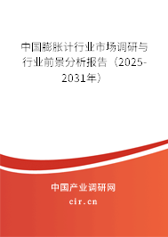 中國膨脹計行業市場調研與行業前景分析報告（2025-2031年）