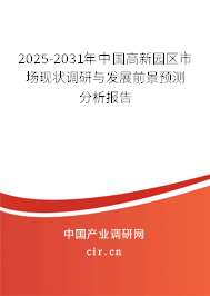 2024-2030年中國高新園區市場現狀調研與發展前景預測分析報告