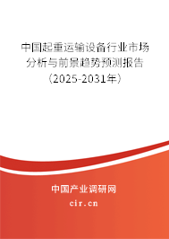 中國起重運輸設(shè)備行業(yè)市場分析與前景趨勢預(yù)測報告（2025-2031年）