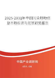 2025-2031年中國污染場地修復市場現狀與前景趨勢報告