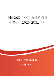 中國彈簧行業(yè)市場分析與前景趨勢（2025-2031年）