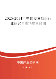 2025-2031年中國復合插頭行業研究與市場前景預測