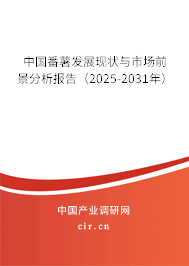 中國番薯發展現狀與市場前景分析報告（2025-2031年）