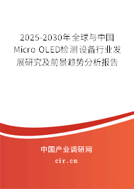 2025-2030年全球與中國(guó)Micro OLED檢測(cè)設(shè)備行業(yè)發(fā)展研究及前景趨勢(shì)分析報(bào)告
