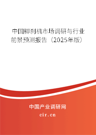 中國腳剎機市場調研與行業前景預測報告（2025年版）