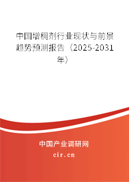 中國增稠劑行業現狀與前景趨勢預測報告（2025-2031年）