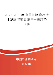 2025-2031年中國氟胞嘧啶行業發展深度調研與未來趨勢報告