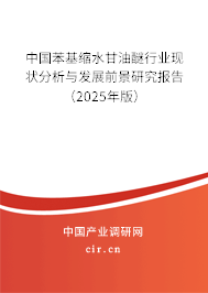 中國苯基縮水甘油醚行業現狀分析與發展前景研究報告（2025年版）