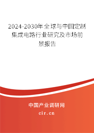 2024-2030年全球與中國定制集成電路行業(yè)研究及市場前景報告