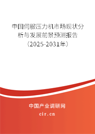 中國伺服壓力機(jī)市場現(xiàn)狀分析與發(fā)展前景預(yù)測報(bào)告（2025-2031年）