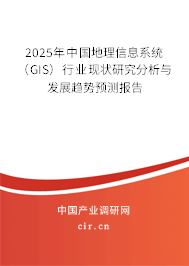 2025年中國地理信息系統（GIS）行業現狀研究分析與發展趨勢預測報告