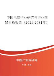 中國電磨行業研究與行業前景分析報告（2025-2031年）