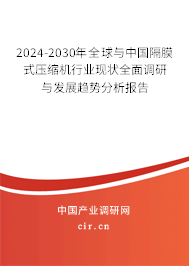 2024-2030年全球與中國隔膜式壓縮機行業現狀全面調研與發展趨勢分析報告
