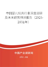 中國嬰兒玩具行業深度調研及未來趨勢預測報告（2025-2031年）