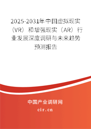 2025-2031年中國虛擬現實（VR）和增強現實（AR）行業發展深度調研與未來趨勢預測報告