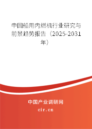 中國船用內燃機行業研究與前景趨勢報告（2025-2031年）