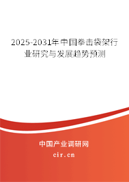 2025-2031年中國(guó)拳擊袋架行業(yè)研究與發(fā)展趨勢(shì)預(yù)測(cè)