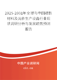 2025-2031年全球與中國磁性材料及元件生產設備行業現狀調研分析與發展趨勢預測報告