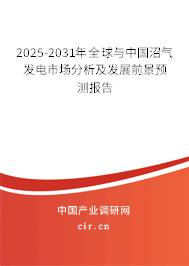2025-2031年全球與中國沼氣發電市場分析及發展前景預測報告