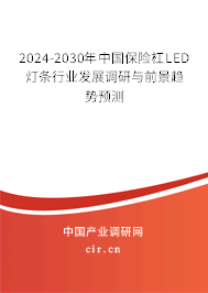 2024-2030年中國保險杠LED燈條行業發展調研與前景趨勢預測
