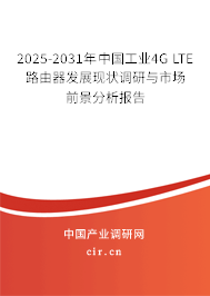 2025-2031年中國工業4G LTE路由器發展現狀調研與市場前景分析報告