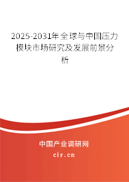 2025-2030年全球與中國壓力模塊市場研究及發展前景分析