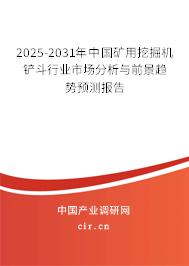 2025-2031年中國礦用挖掘機鏟斗行業(yè)市場分析與前景趨勢預(yù)測報告