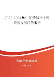 2025-2031年中國液堿行業調研與發展趨勢報告