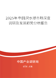 2025年中國風水球市場深度調研及發展趨勢分析報告